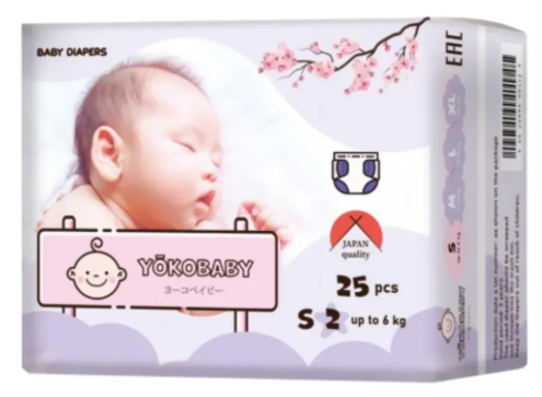 Подгузники "Yokobaby baby" mini S 2 №25 шт (1343)