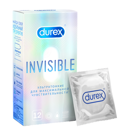 Презервативы Durex INVISIBLE 12