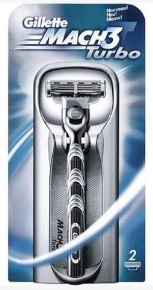 Станок для бритья "Gillette" Mach3 Turbo 2 касс (9836)