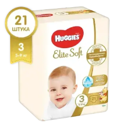 Подгузники "Huggies" Elite Soft - 3 №21 (5271)