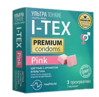 Презервативы "I-TEX" Pink Ультра тонкие №3