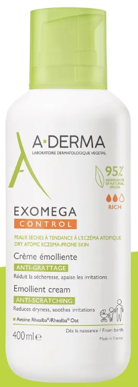 Крем д лица и тела A-DERMA EXOMEGA CONTROL CREME EMOLLIENTE смягчающий экзомега контроль 200 мл.png