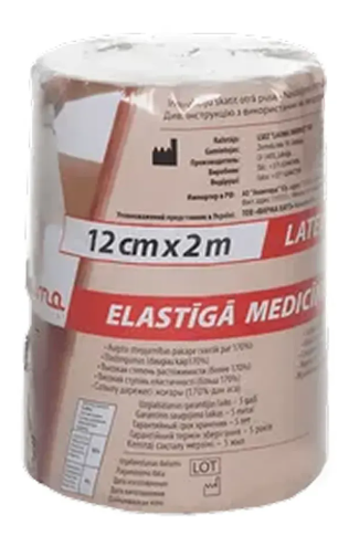Бинт эласт. "Lauma" 12 см*2 м