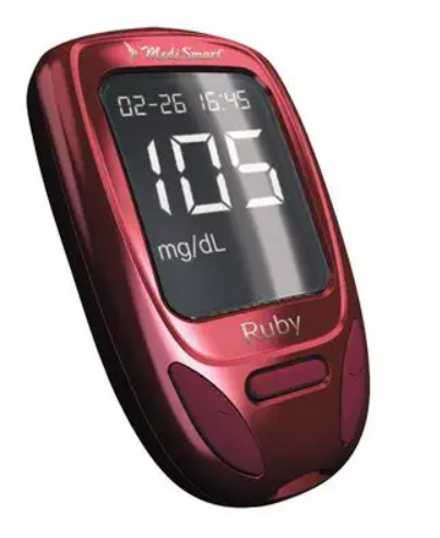 Глюкометр MediSmart Ruby уровня глюкозы в крови
