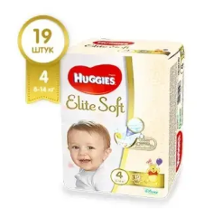 Подгузники "Huggies" Elite Soft - 4 №19 (5288)