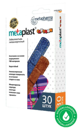 Пластырь metaplast cartoon №30 шт (0535)