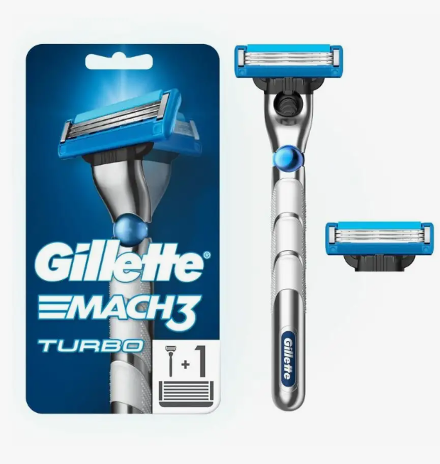 Станок для бритья "Gillette" Mach3 Turbo 1 касс (9805)