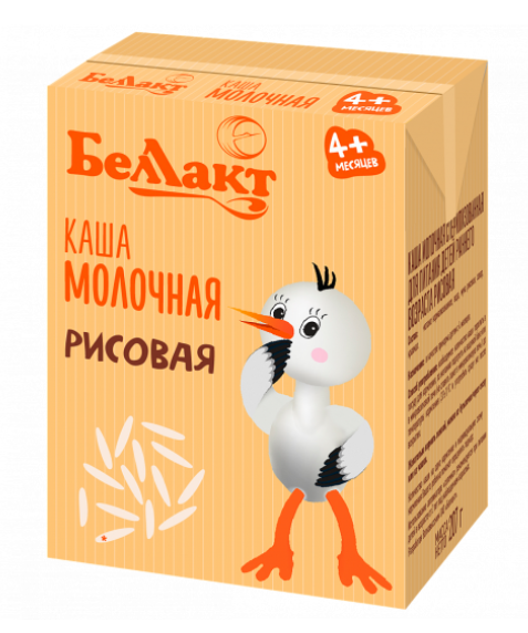 Каша молочная "Bellakt" Рисовая с 4+ месяцев