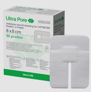 Повязка д/фиксации катетера "Medrull" Ultra Pore 6 x8 cм (9289)