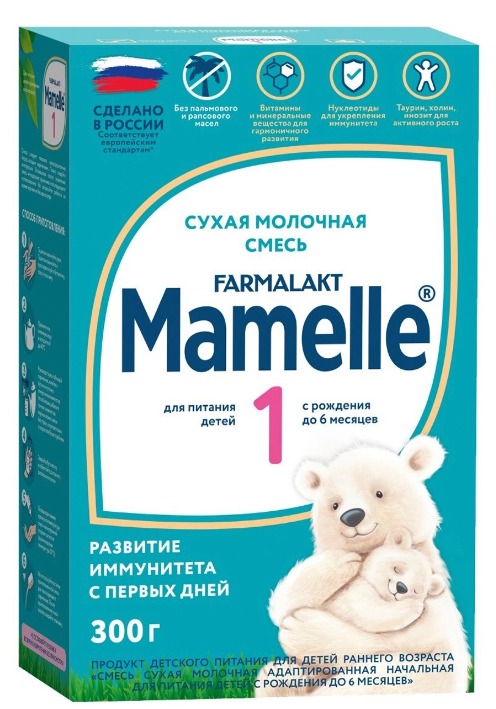 Смесь молочная "Mamele Premium" №1 с 0 до 6 мес 300 г
