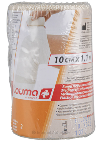 Бинт эласт. "Lauma" 10 см*1,1 м