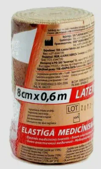 Бинт эласт. "Lauma" 8 см*0,6 м