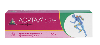 Аэртал 1,5 % 60 г крем