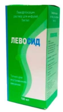 Левосид 500 мг 100 мл р-р д/инф (Левофлоксацин)