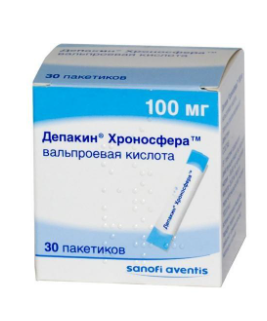 Депакин хроносфера 100 мг №30 пак