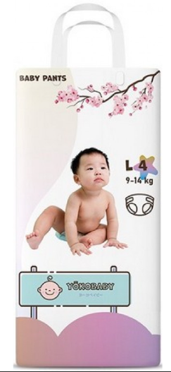 Трусики "Yokobaby" 9-14 кг размер L 4 №46 (8004)