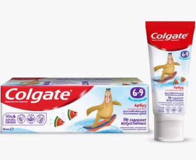 Паста зубная детская "Colgate" со вкусом арбуза 6+ 60 г (3069)