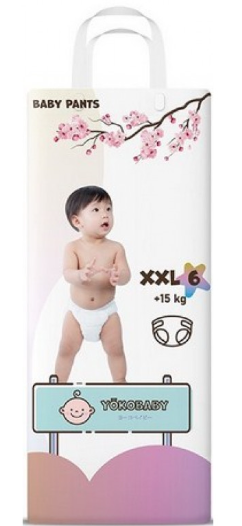 Трусики "Yokobaby" +15 кг размер XXL 6 №38 (0113/7054)