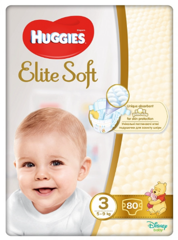 Подгузники "Huggies" Elite Soft - 3 №72 (9682)