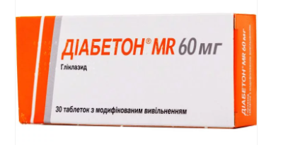 Диабетон МR 60 мг № 30 табл