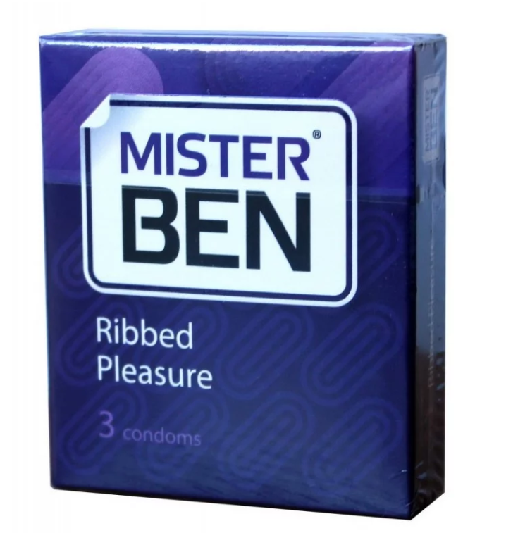 Презервативы "Mister Ben" Ribbed Pleasure ребристые 3