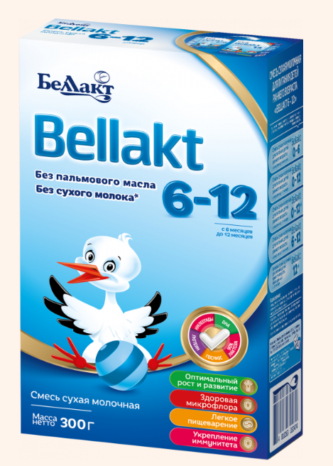 Молочная смесь "Bellakt 6-12" с 6 мес 600 г