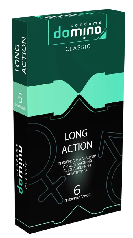 Презервативы DOMINO CLASSIC Long action 6 шт