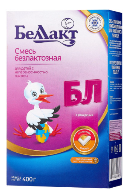 Смесь Беллакт БЛ безлактозная молочная 400г