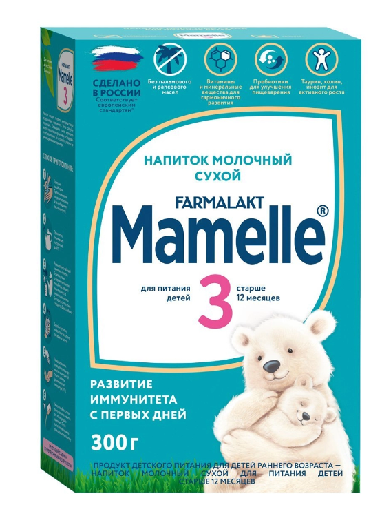 Смесь молочная "Mamelle" №3 с 12 мес 300 г