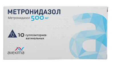 Метронидазол 500 мг №10 ваг.свечи (Молдова) ==