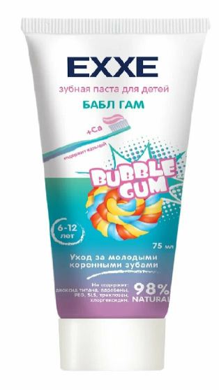 Паста зубная д/детей "EXXE Baby" Кальций комплекс 100 г (5254)