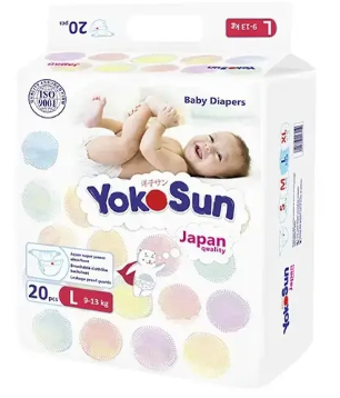 Подгузники "YOKOSUN" Comfort-mini размер L 4 9-14 кг №20 (2783)