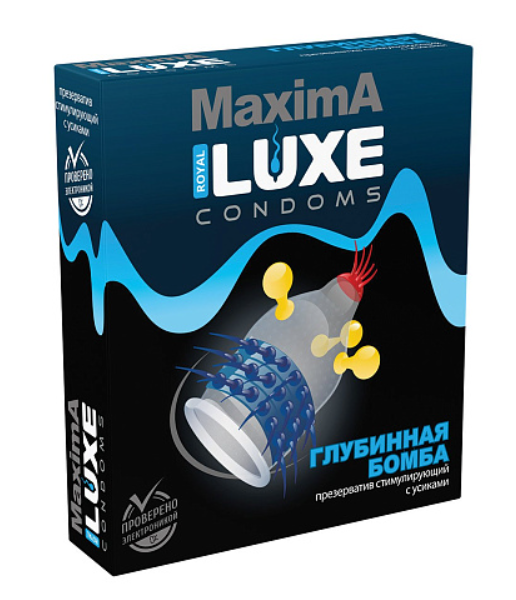 Презерватив "LUXE Maxima" Глубинная Бомба №1