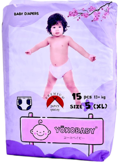 Подгузники "Yokobaby baby" mini XL 5 №15 шт (1374)