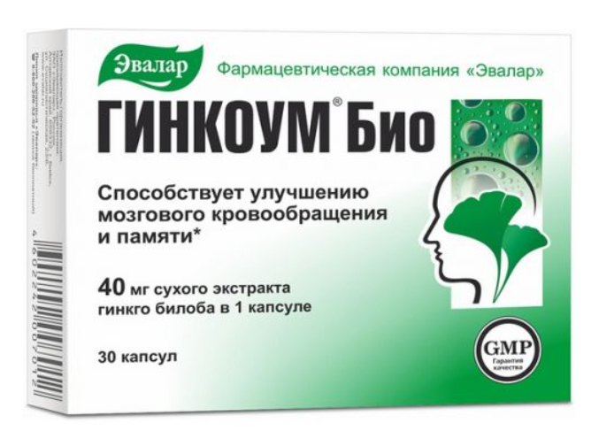 Гинкоум Био 40 мг №30 капс