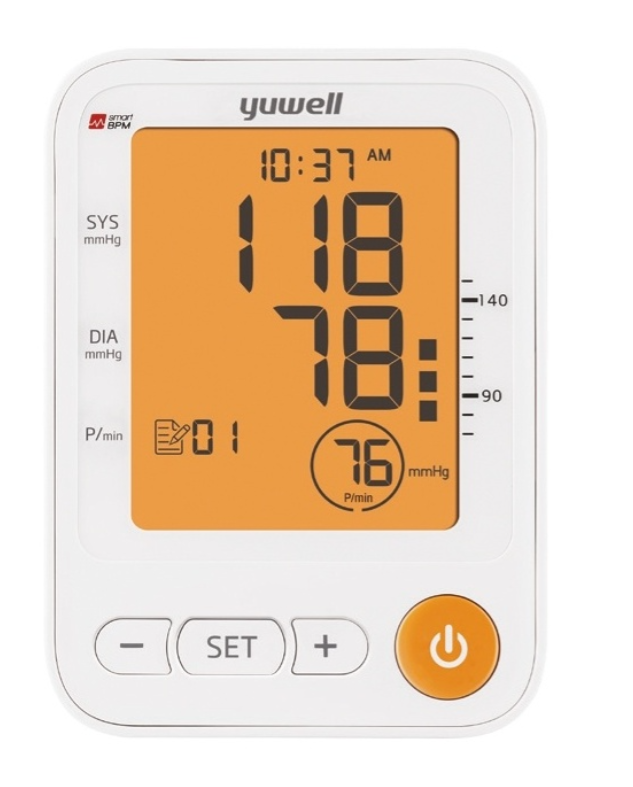 Тонометр автомат плечевой "Yuwell" YE650А с адаптером