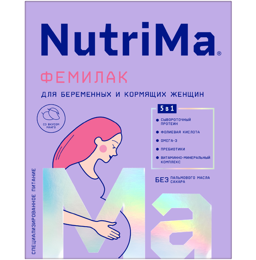 Смесь "NutriMa" Фемилак 5 в1 д/беременных и кормящих 350 г (0373)