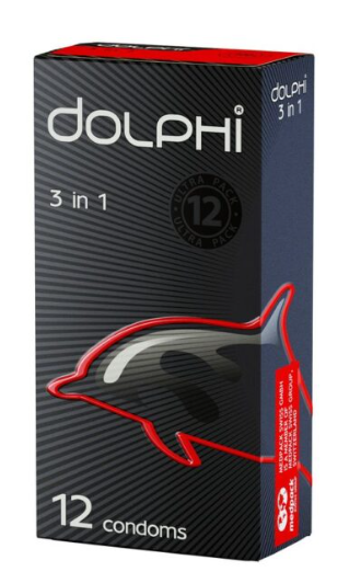 Презервативы "DOLPHI" 3в1 12