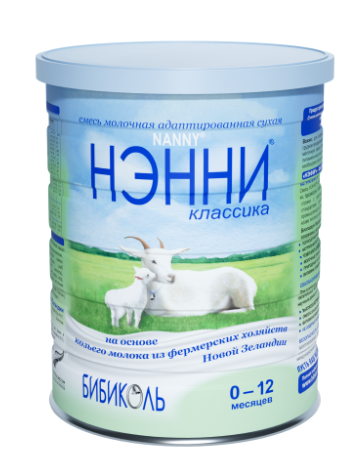 Смесь молочная "НЭННИ" Классика с 0-12 мес на основе козьего молока 800 г
