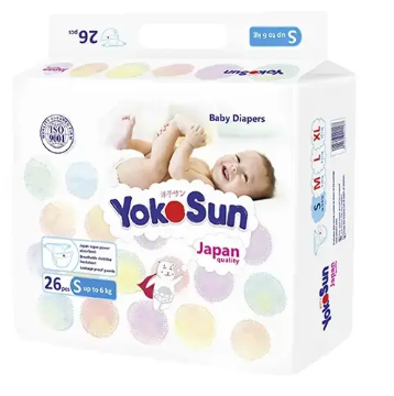 Подгузники "YOKOSUN" до 6 кг размер S 2 №26 (2769)