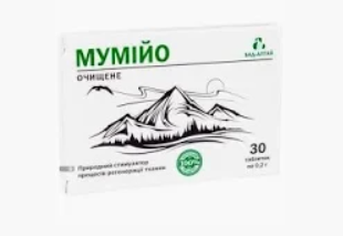 Мумие Тянь-Шань очищенное "Женьшень" 0,2 №30 табл