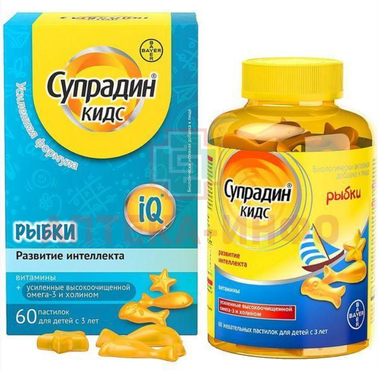 Супрадин Кидс Рыбки №60 жев. паст.png