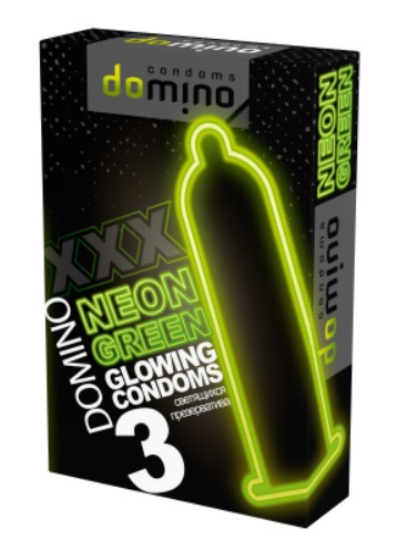 Презервативы "Domino" Neon Green №3