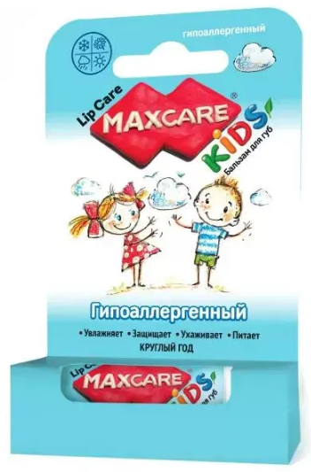 Бальзам д/губ "MAXCARE KIDS " Гипоаллергенный 4,7 г (6336)