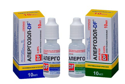 Алергозол-DF 0.06% 10 мл глазные/назальные капли