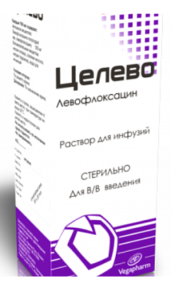 Целево 500 мг 100 мл р-р д/инф (Левофлоксацин)