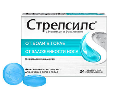 Стрепсилс №24 (Ментол-Эвкалипт)