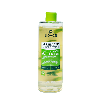 Мицеллярная вода д/лица "BIOMON" GREEN TEA 430 мл Монос