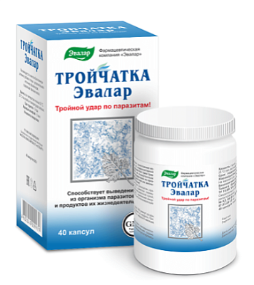 Тройчатка "Эвалар" 0,4 №40 капс