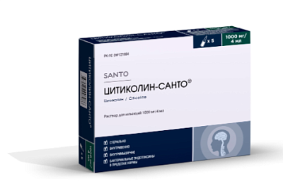 Цитиколин-Санто 1000 мг 4 мл №5 амп